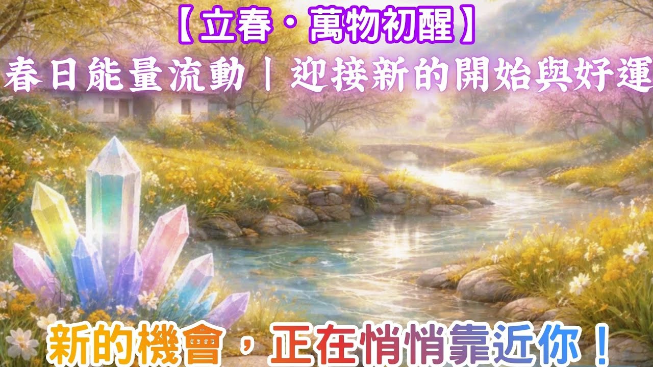 【立春・萬物初醒】春日能量流動 ｜ 迎接新的開始與好運 ｜ 新的機會，正在悄悄靠近你