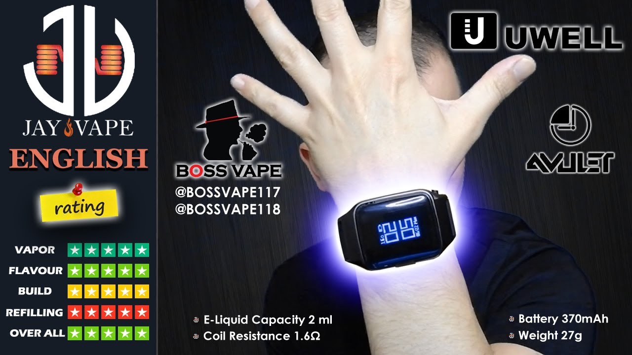 Uwell Amulet Pod Watch, A Smart Watch That Vapes, The 1ST Vape Watch and it's a flavor beast!!