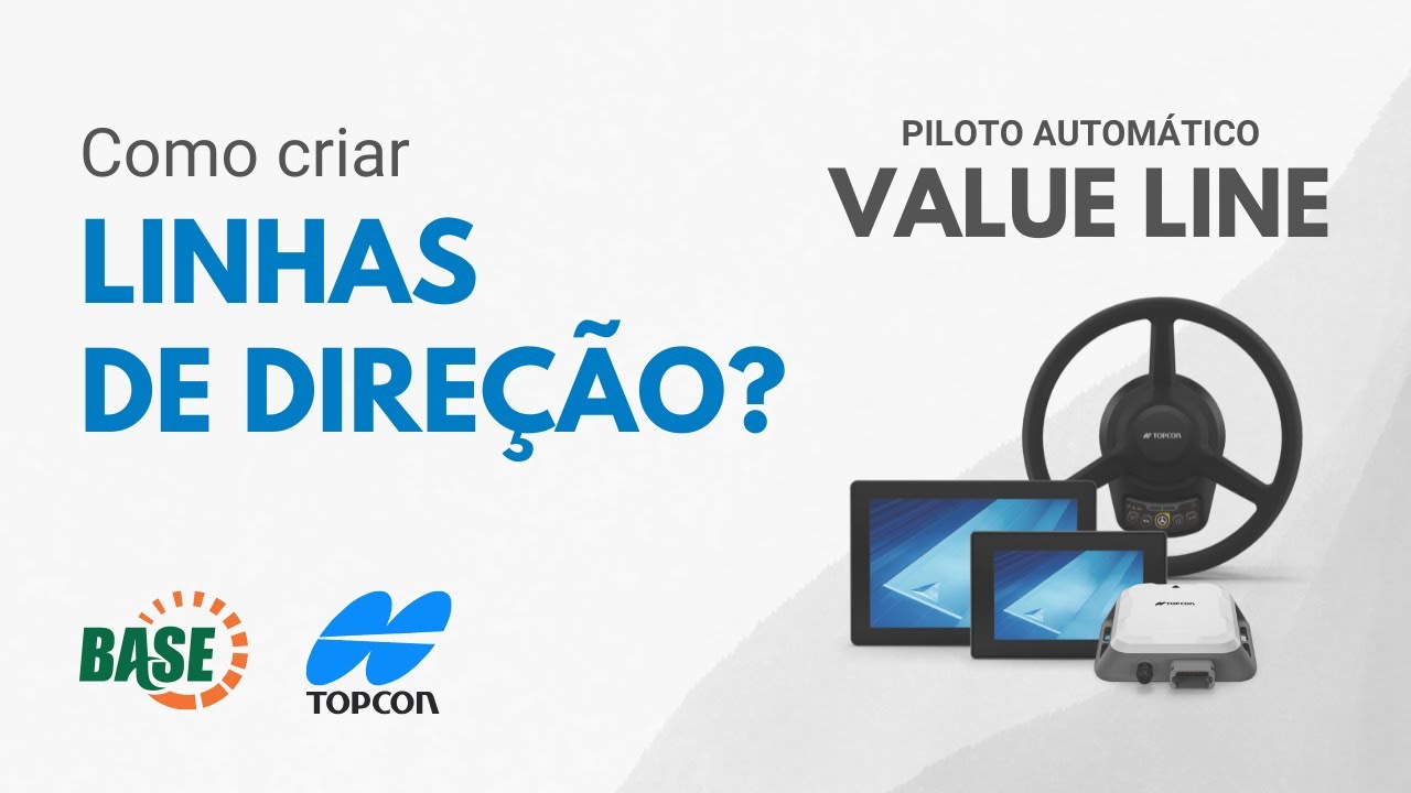 Como CRIAR LINHAS DE DIREÇÃO no PILOTO VALUE LINE da Topcon?