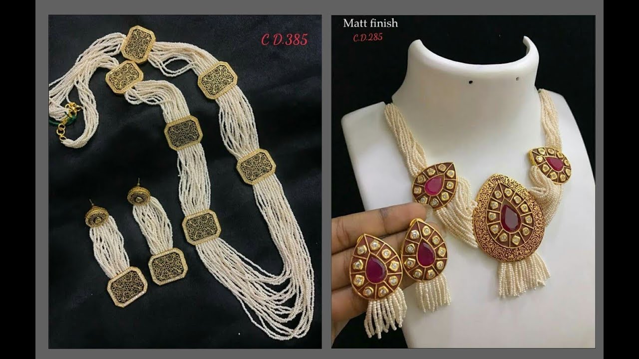 Exclusive Pearl Necklace Designs 2018