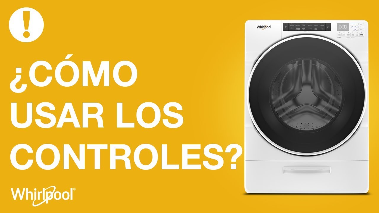 Lavadoras Whirlpool - Uso de controles