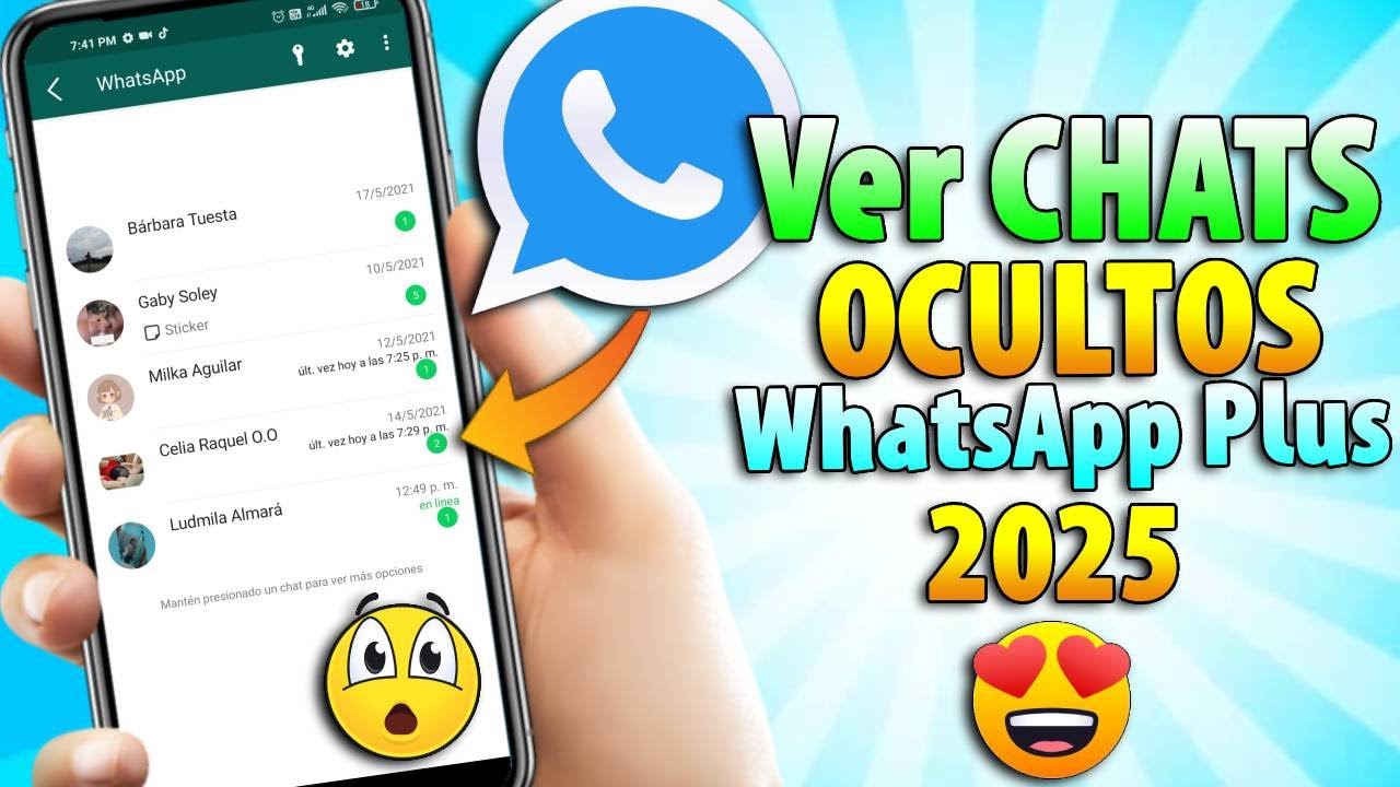 Cómo Ver CHATS OCULTOS en WhatsApp Plus 2025 🔥✅