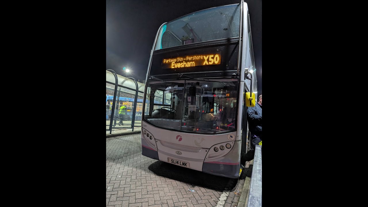 First Worcester route X50 Evesham to Worcester October 2025