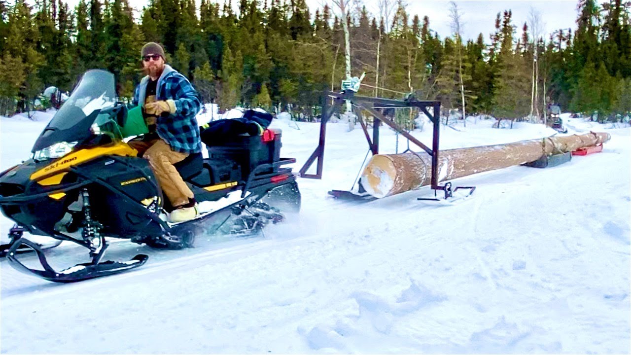 SKIDDING LOGS FROM OUR REMOTE ALASKAN CABIN PT. 2