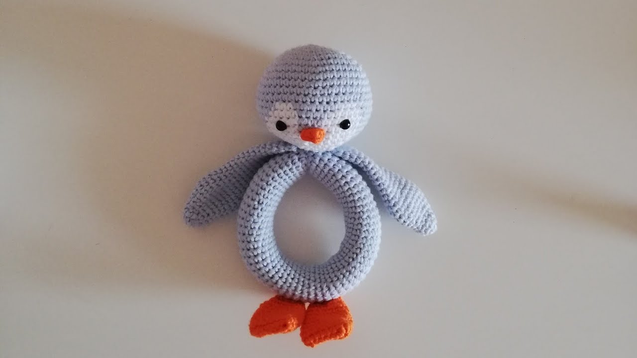 Amigurumi penguen çıngırak yapımı video1