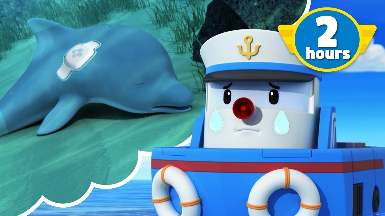 World Oceans Day│POLI 2 Hour Compilation│Protect the Ocean│2 Hour Series│Robocar POLI TV