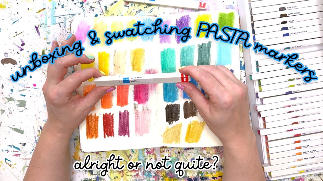 Unbox and Swatch Kokuyo Pasta Markers With Me