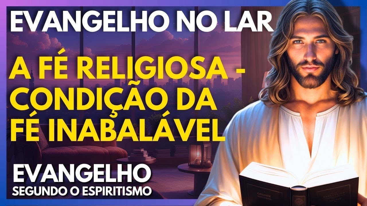 A FÉ RELIGIOSA – CONDIÇÃO DA FÉ INABALÁVEL  - CAP 19 | Evangelho no Lar Virtual