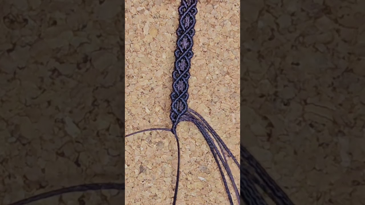 Micro macram&eacute; pattern for making bracelets 🪢 #diybracelets #macrametutorial #micromacrame