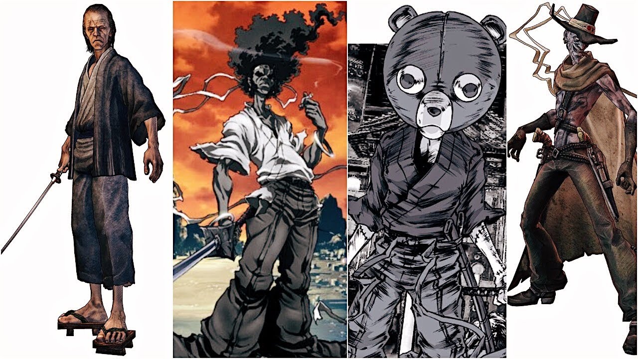 Afro Samurai - All Bosses (With Cutscenes) [HD]