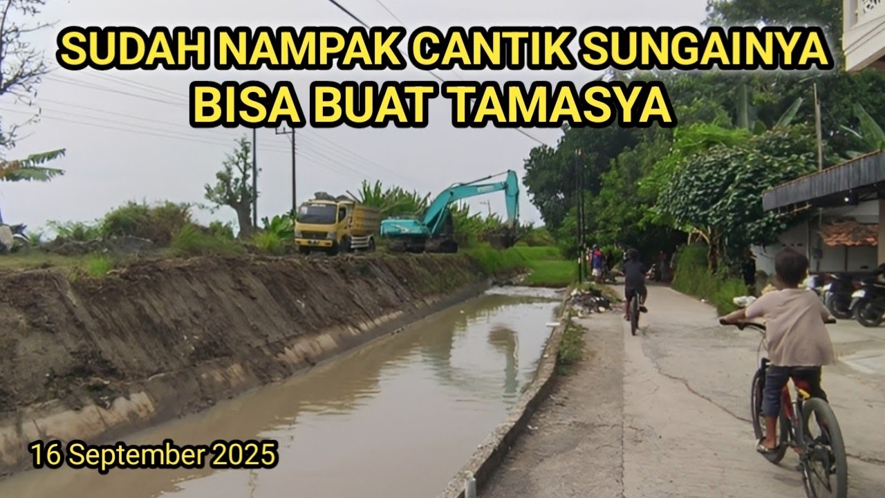 Sungai Yang Tadinya Dangkal Berlumpur'Setelah Pengerukan Jadi Bersih Rapih