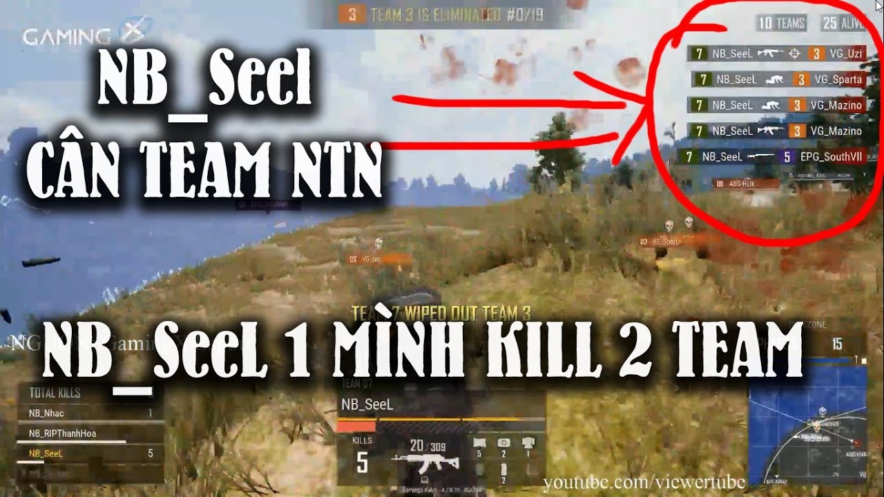 T&igrave;nh Huống Highlight Của NB_SeeL  - 1 M&igrave;nh Clear 2 Team Gi&uacute;p NB Tiến V&agrave;o Chung Kết - ViewerTube