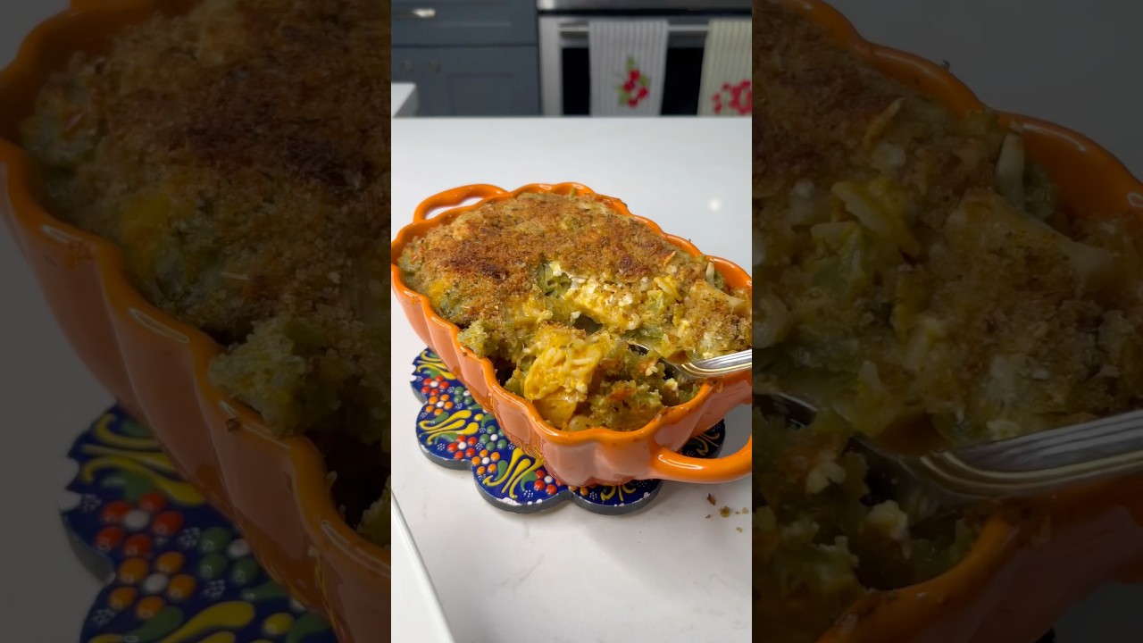 Pumpkin Mac and cheese bake🧡