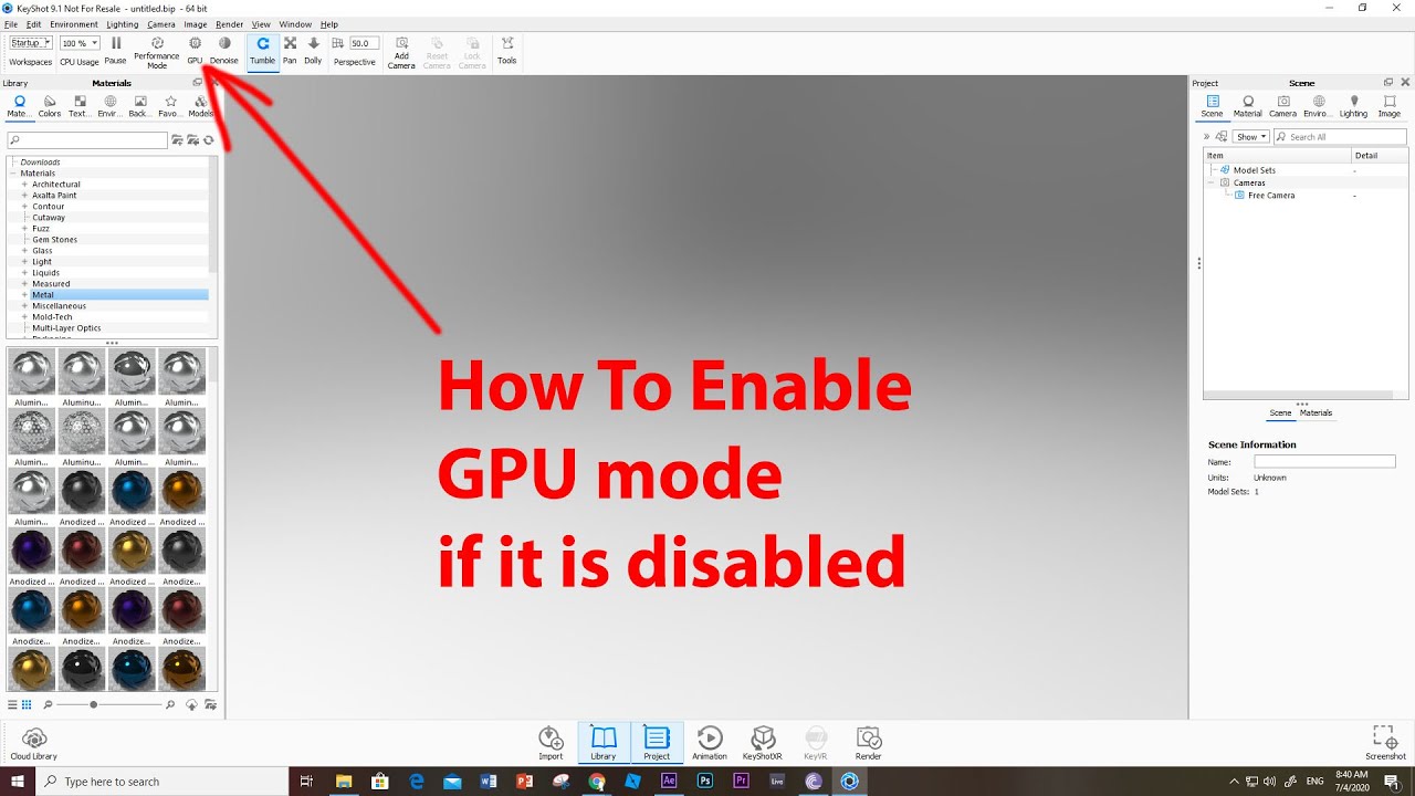 Keyshot - How to enable GPU Mode - Update GPU/NVIDIA Driver
