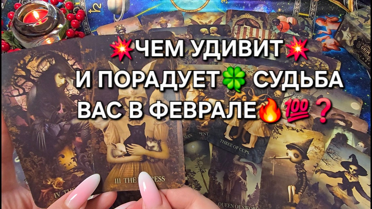 🔥ФЕВРАЛЬ❗ ЧЕМ УДИВИТ😱 И ПОРАДУЕТ🍀 ВАС СУДЬБА💯💫❓ Цыганский расклад онлайн