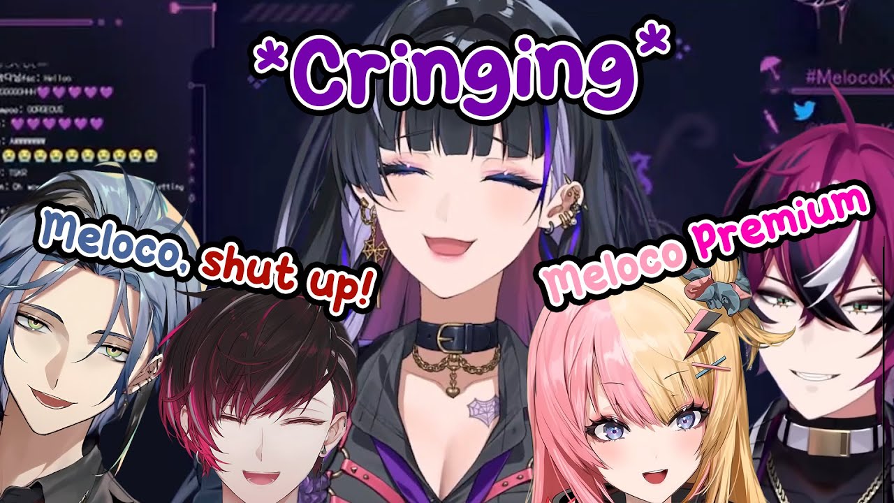 Meloco cringing to her debut voice