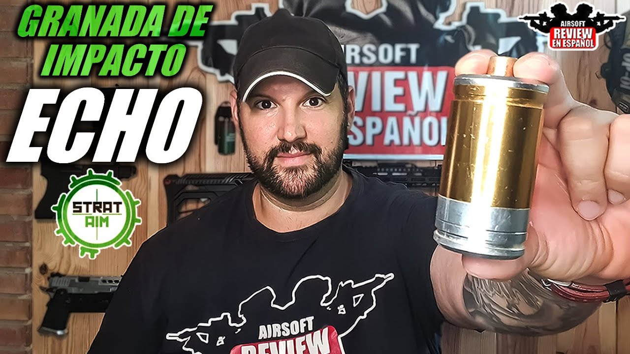 GRANADA de Sonido 🔊 por impacto 💥 ECHO de STRATAIM | Airsoft Review en Español