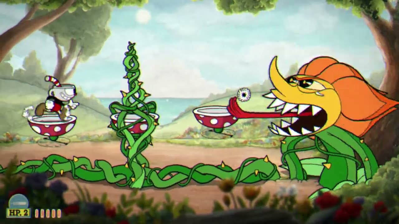 Cuphead: Floral Fury Boss Fight except im bad