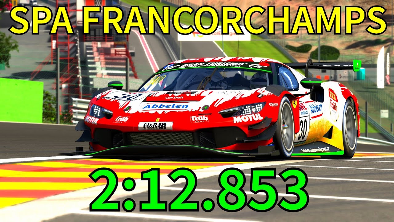 TRACK GUIDE: Spa Francorchamps - Ferrari 296 GT3 (Assetto Corsa)