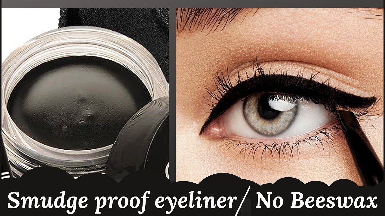 Smudge proof & waterproof Gel Eyeliner without beeswax | Transfer proof Eyeliner| Homemade Eyeliner.