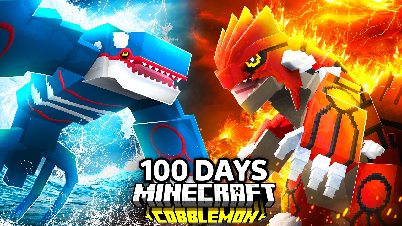 I Spent 100 Days in DEADLIEST Cobblemon Server VS. my Rival! (Duos Cobblemon)