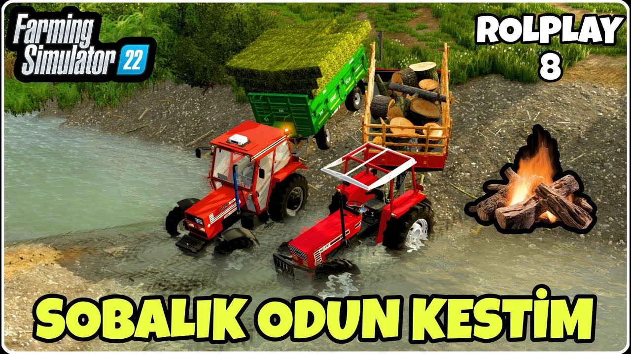 TARLANIN ORTASINDAKİ AĞAÇLARI SOBALIK ODUN İÇİN KESTİM / ROLPLAY 8
