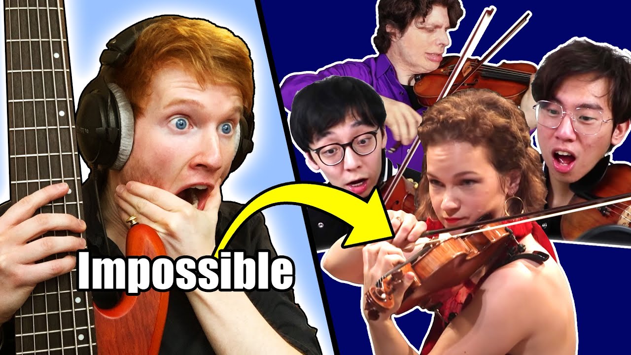 Can I Play Paganini's HARDEST Violin Piece On BASS?!