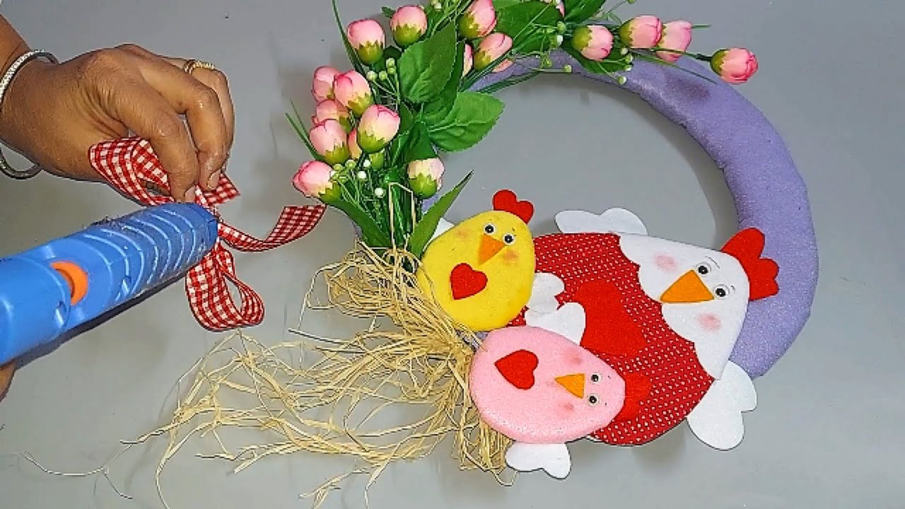 4 Low Cost Easter decoration ideas Step by step from Simple materials | DIY Easy Easter craft idea 🐰