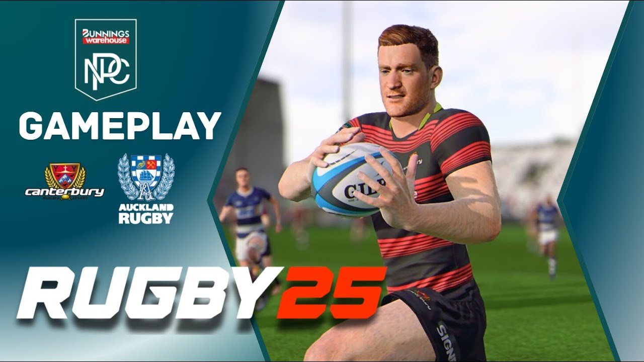 Rugby 25 I CANTERBURY vs AUCKLAND | Round 2 2025 Bunnings NPC (custom kits)