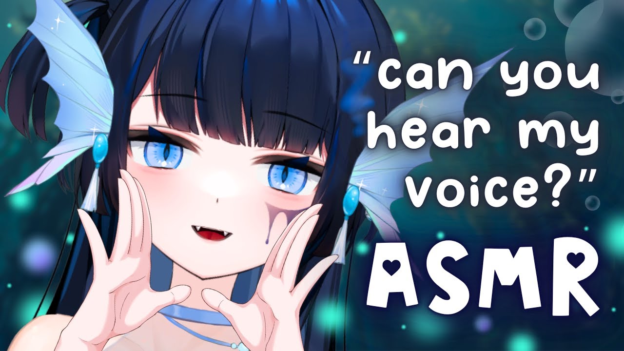 【3DIO ASMR】A Siren's Song to Soothe Your Soul 💙 Close Whispers, Soft-Singing, Humming & Water Sounds