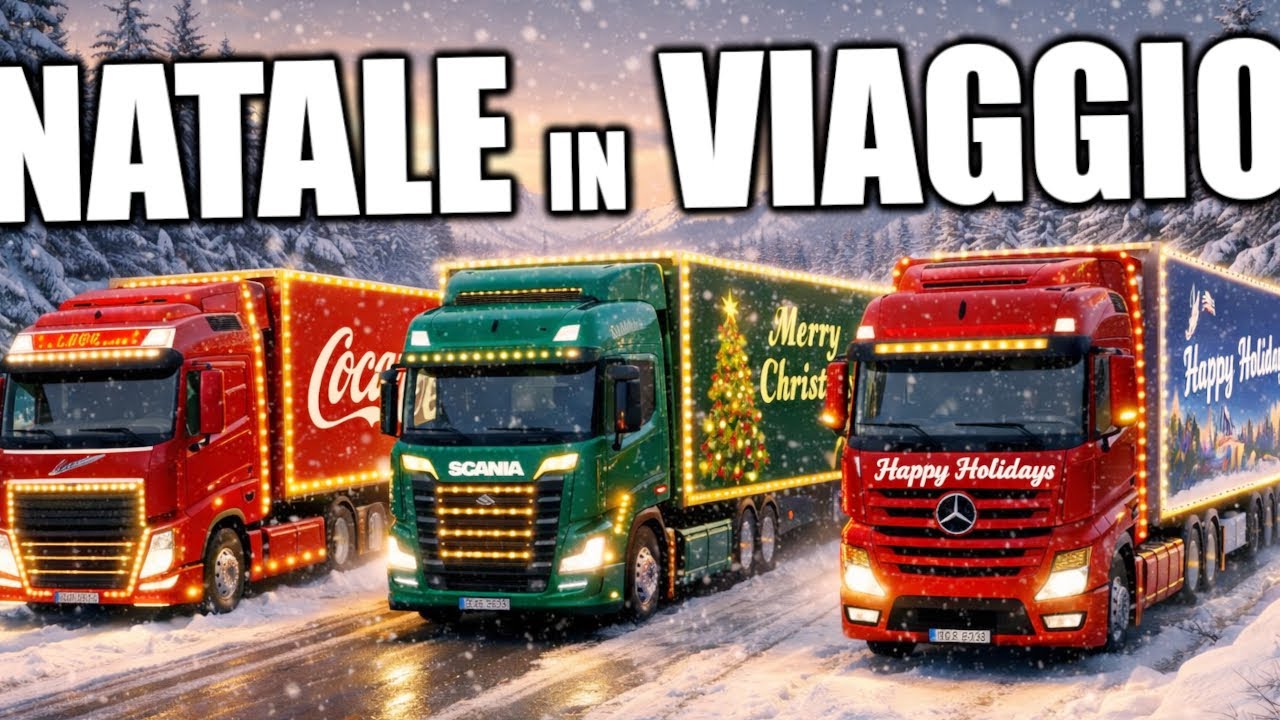 VIAGGIO di NATALE con la NEVE: 1300 KM al BUIO!