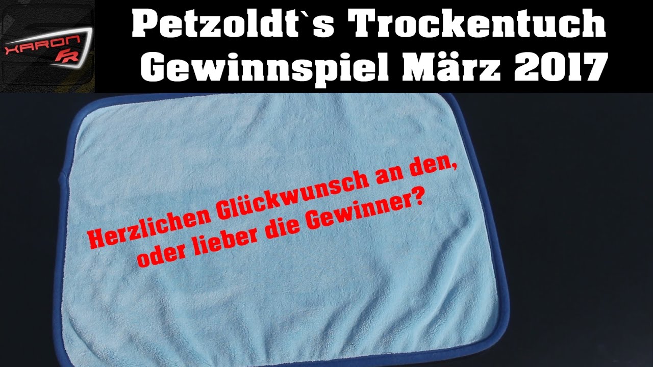 Petzoldt`s Microfaser Trockentuch - Gewinnspielaufl&ouml;sung M&auml;rz 2017
