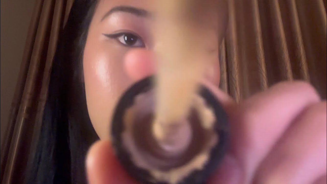 ASMR doing your makeup but with only inaudible whispers (LOFI, ACTUAL CAMERA TOUCHING SOUNDS)