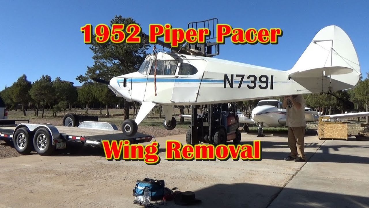 1952 Piper Pacer - Pulling The Wings And Trucking It Home!