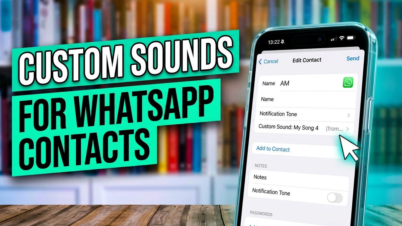Как установить собственный звук уведомлений для контактов WhatsApp на iPhone