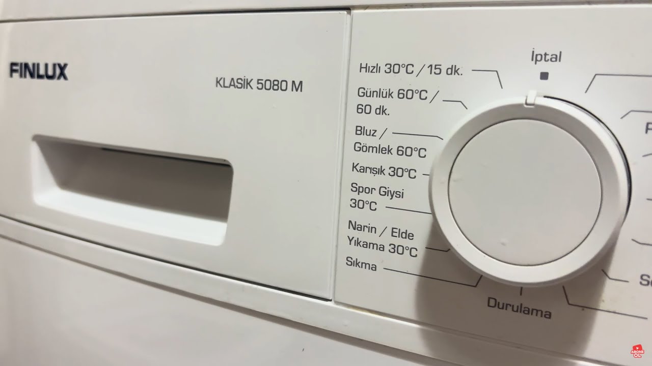 Finlux &ccedil;amaşır makinesi nasıl kullanılır?
