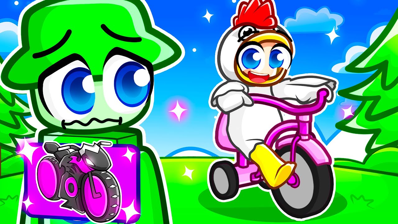 Prétendre être NUL puis utiliser un vélo à 500 000 € dans Roblox Bike Obby !