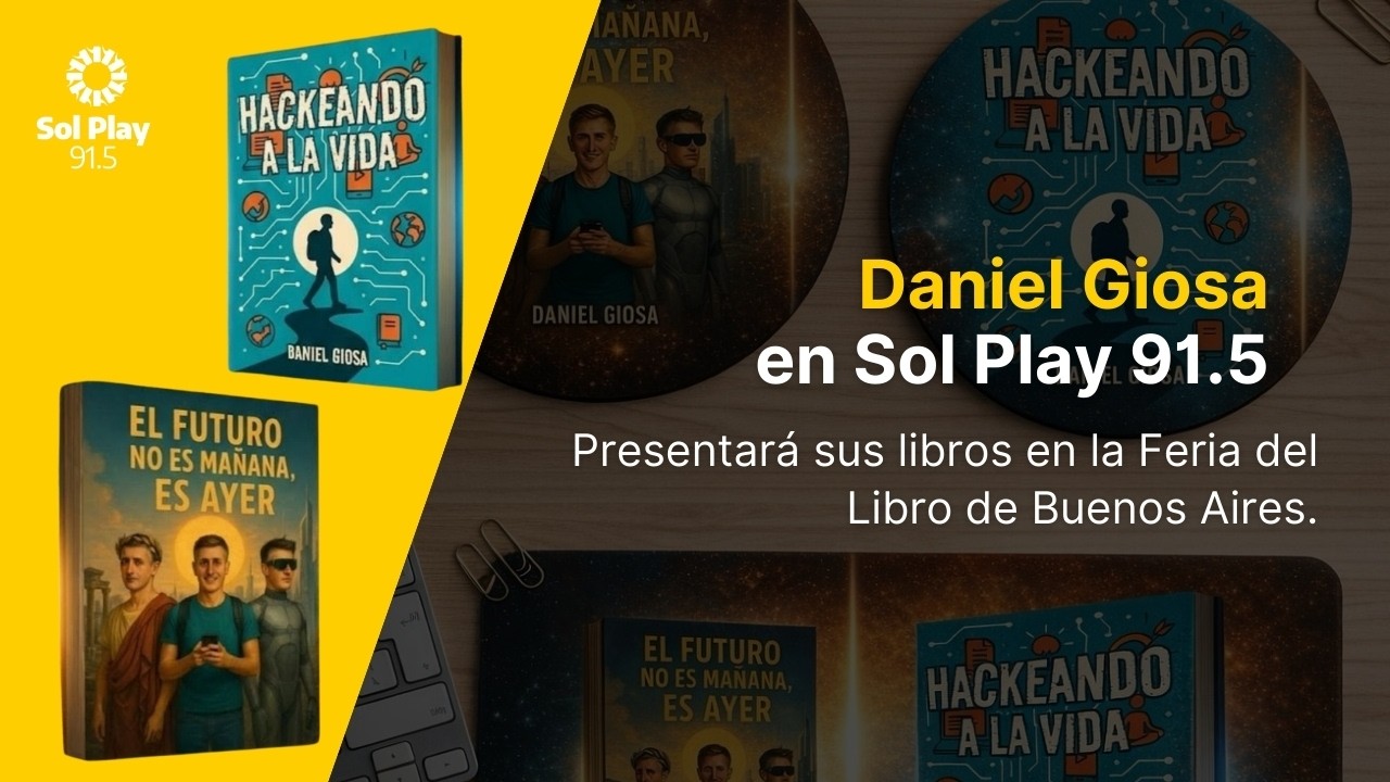 🔑 Daniel Giosa en Clave de Sol: Presentará sus libros en la Feria del Libro de Buenos Aires