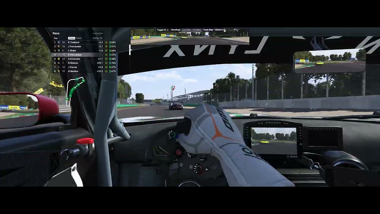 Le Mans Ultimate P4 finish clean race Monza in the Mercedes AMG GT3
