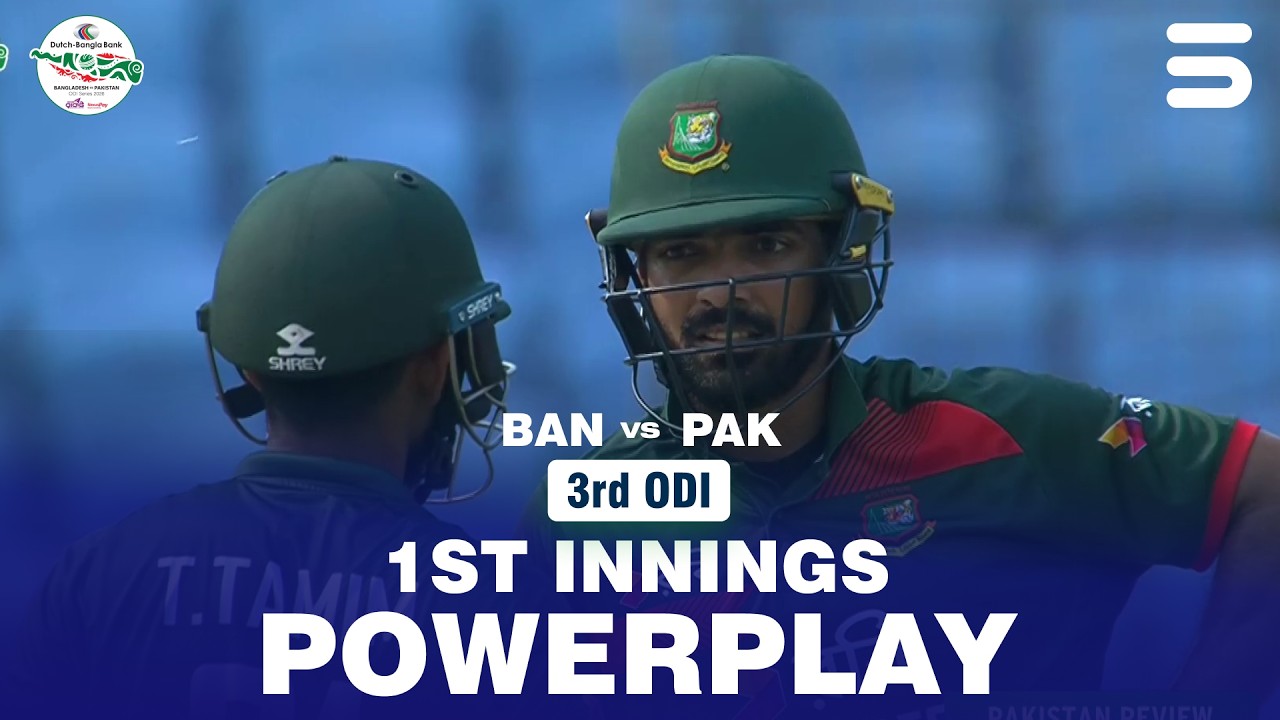 1st Innings Powerplay | Bangladesh vs Pakistan | Match 03 | ODI Series 2026 | M9F1K