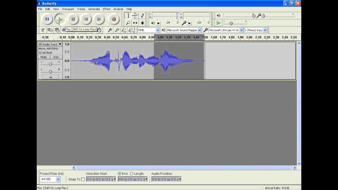 How to bleep cuss words out with audacity
