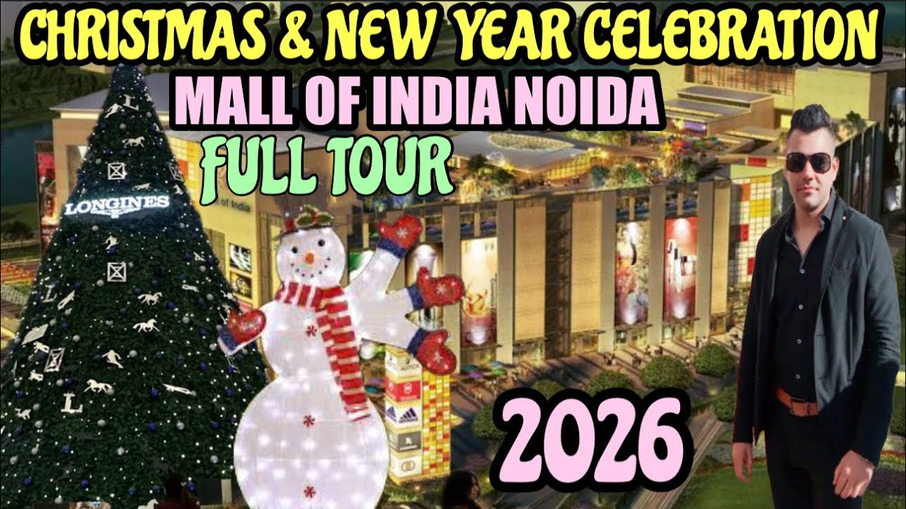 DLF MALL OF INDIA NOIDA CHRISTMAS VIBES| CHRISTMAS AND NEW YEAR CELEBRATION |MALL OF INDIA FULL TOUR
