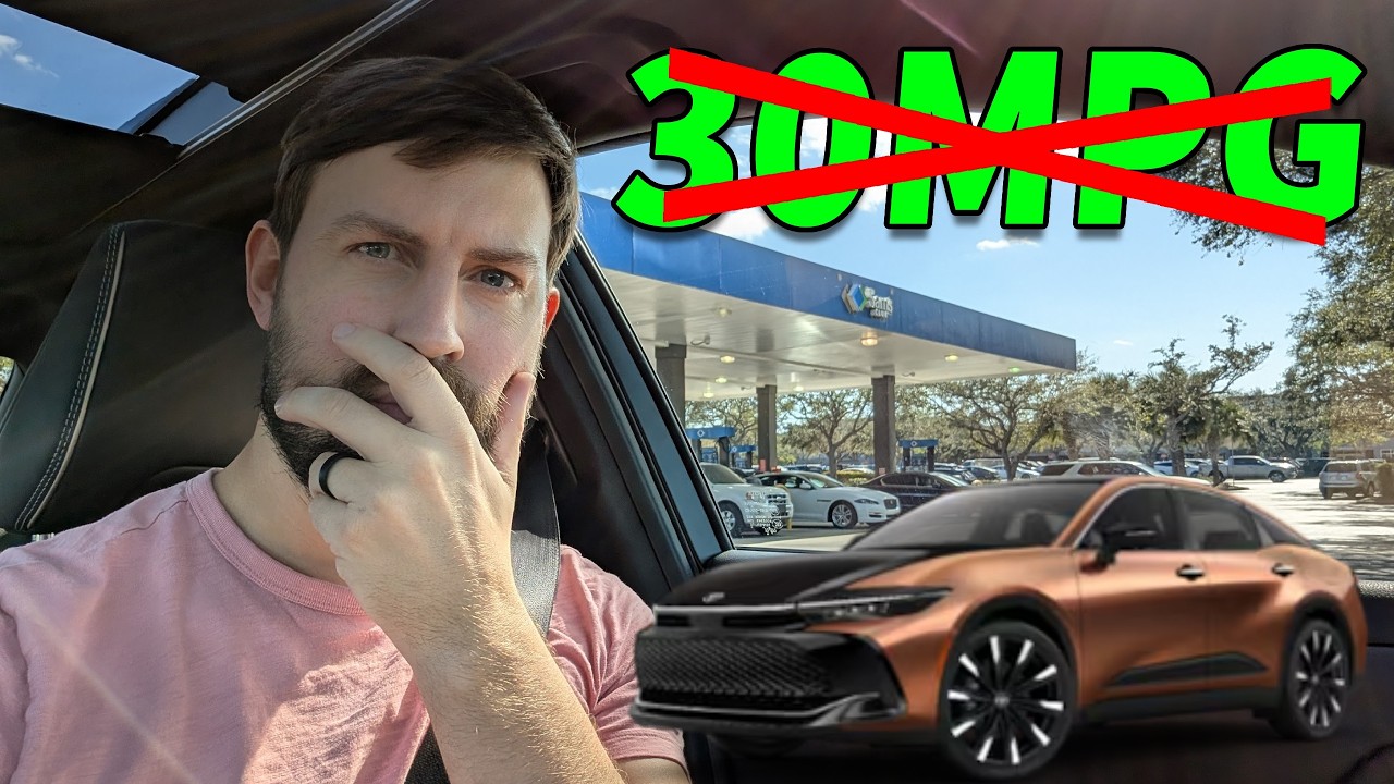 The Toyota Crown Hybrid Max is rated 30 MPG // My results aren't CLOSE