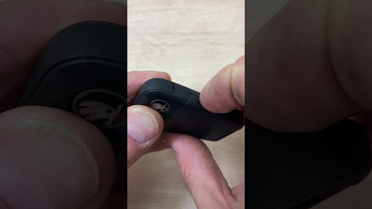 Skoda smart key battery change - EASY DIY #automobile #remotebattery #remotecontrol #fix #carkeys