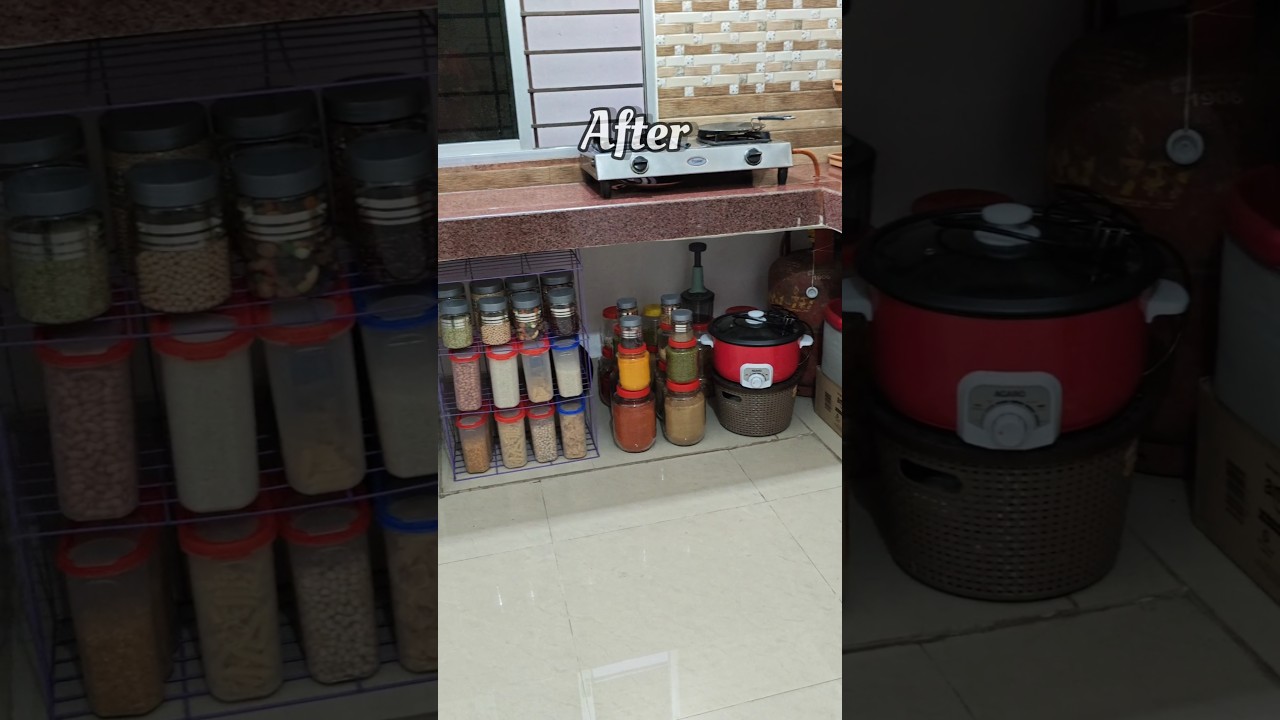 Non -Modular Kitchen Organization idea | Kitchen Organization 