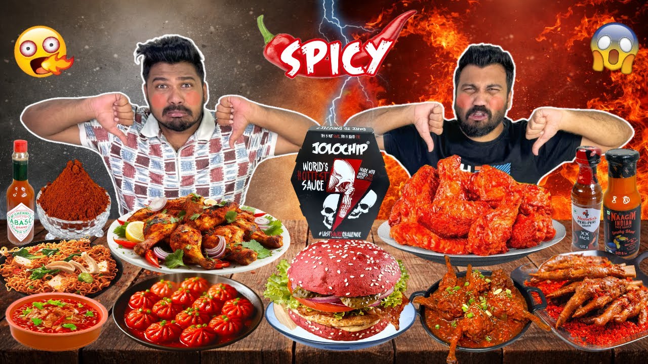САМЫЙ СУПЕР ОСТРЫЙ ИСПЫТАТЕЛЬ ПО ПОЕДАНИЮ ЕДЫ 🔥🥵