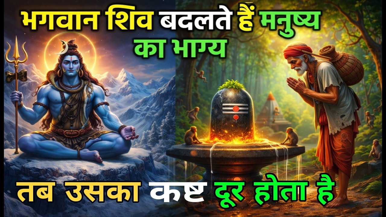 भगवान शिव बदलते हैं मनुष्य का भाग्य तब उसका कष्ट दूर होता है