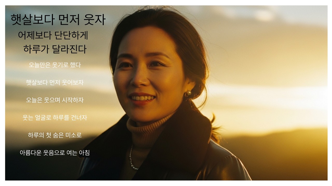 햇살보다 먼저 웃자/아침을 여는 응원 노래 모음 | 오늘은 웃으며 시작하자