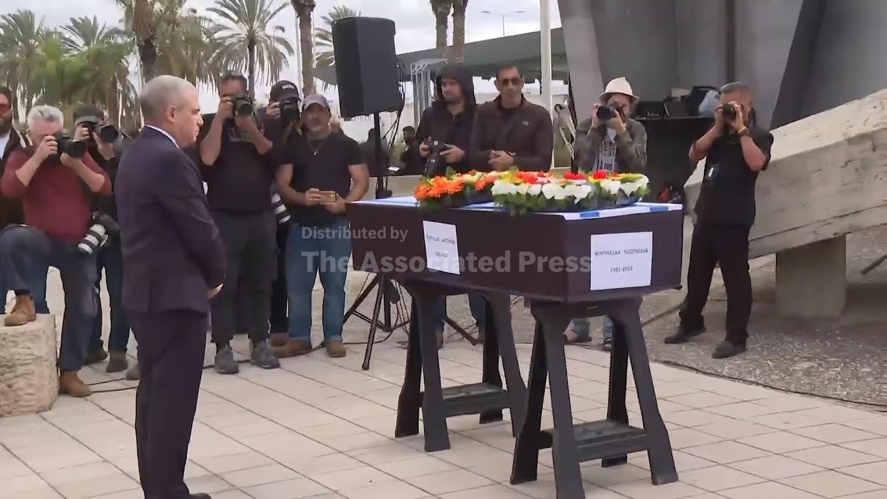 Ceremony in Israel for remains of Thai hostage returned from Gaza before repatriation