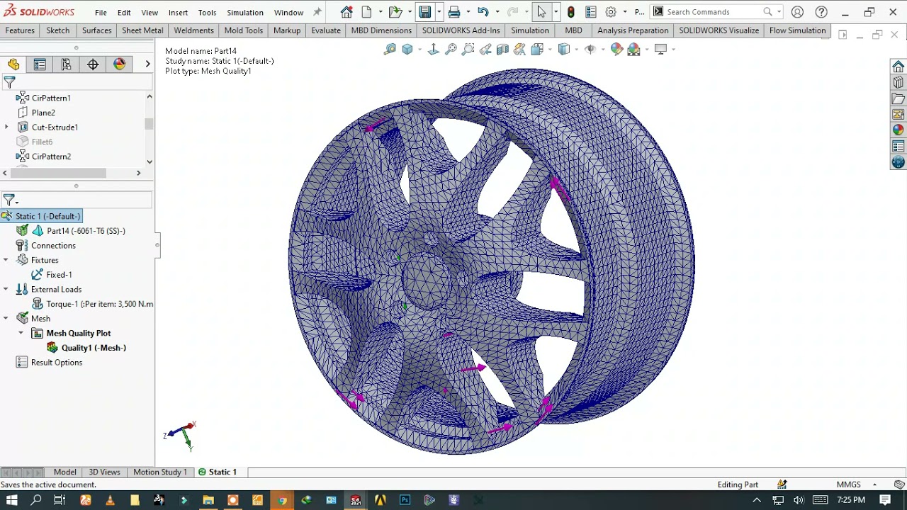 FEA ANALYSIS OF A CAR WHEEL
